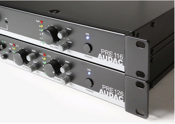 AUDAC PRE116, однозонный стереофонический микшер-предусилитель